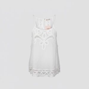 Free People NWT White Lace Halter Top